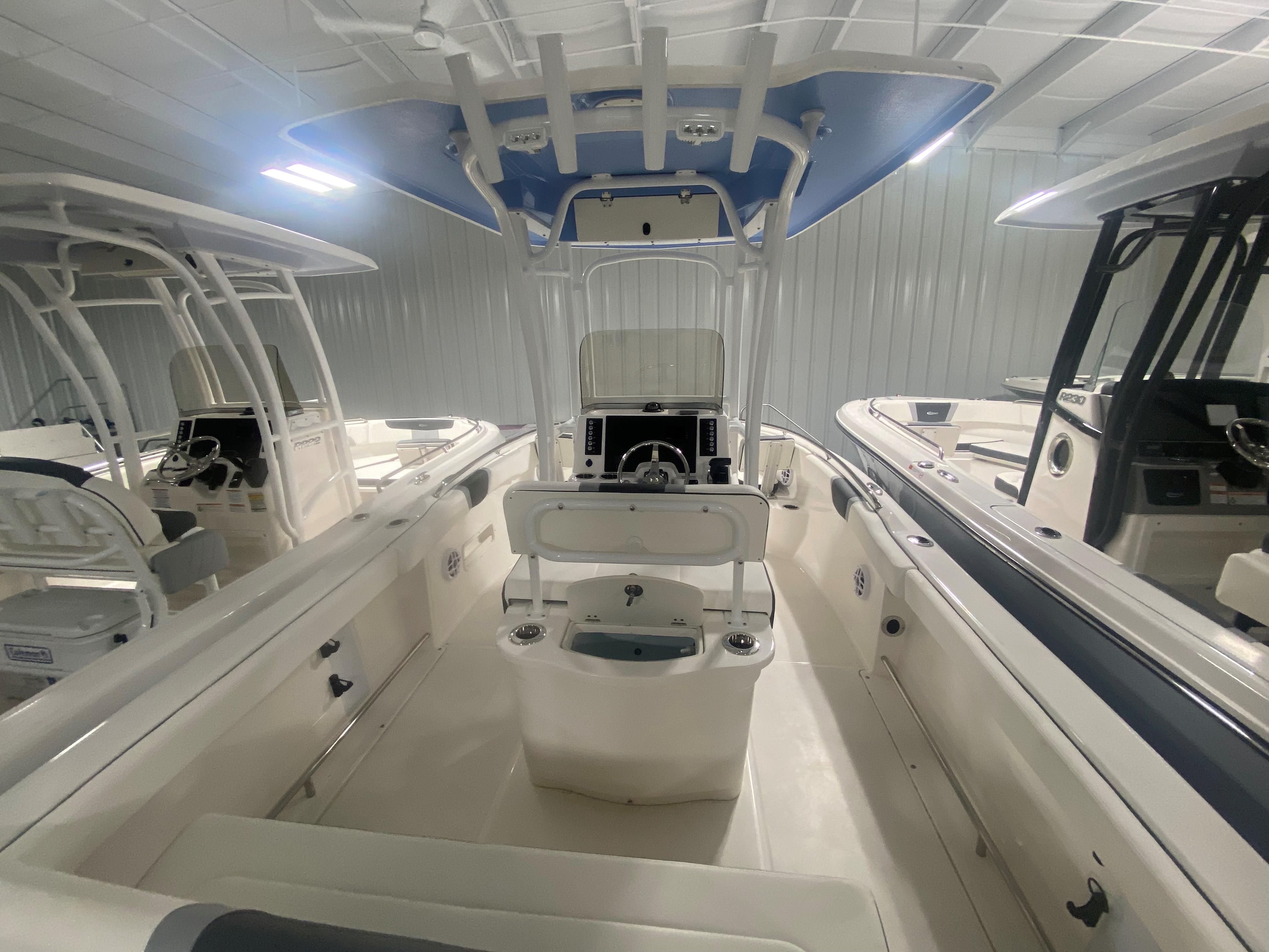 New 2026 Robalo R222 Steel Blue/White Boat for Sale | Anglers Marine